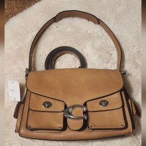 NWT Coach Western Tabby Turnlock Medium Soft Leather Shoulder Bag